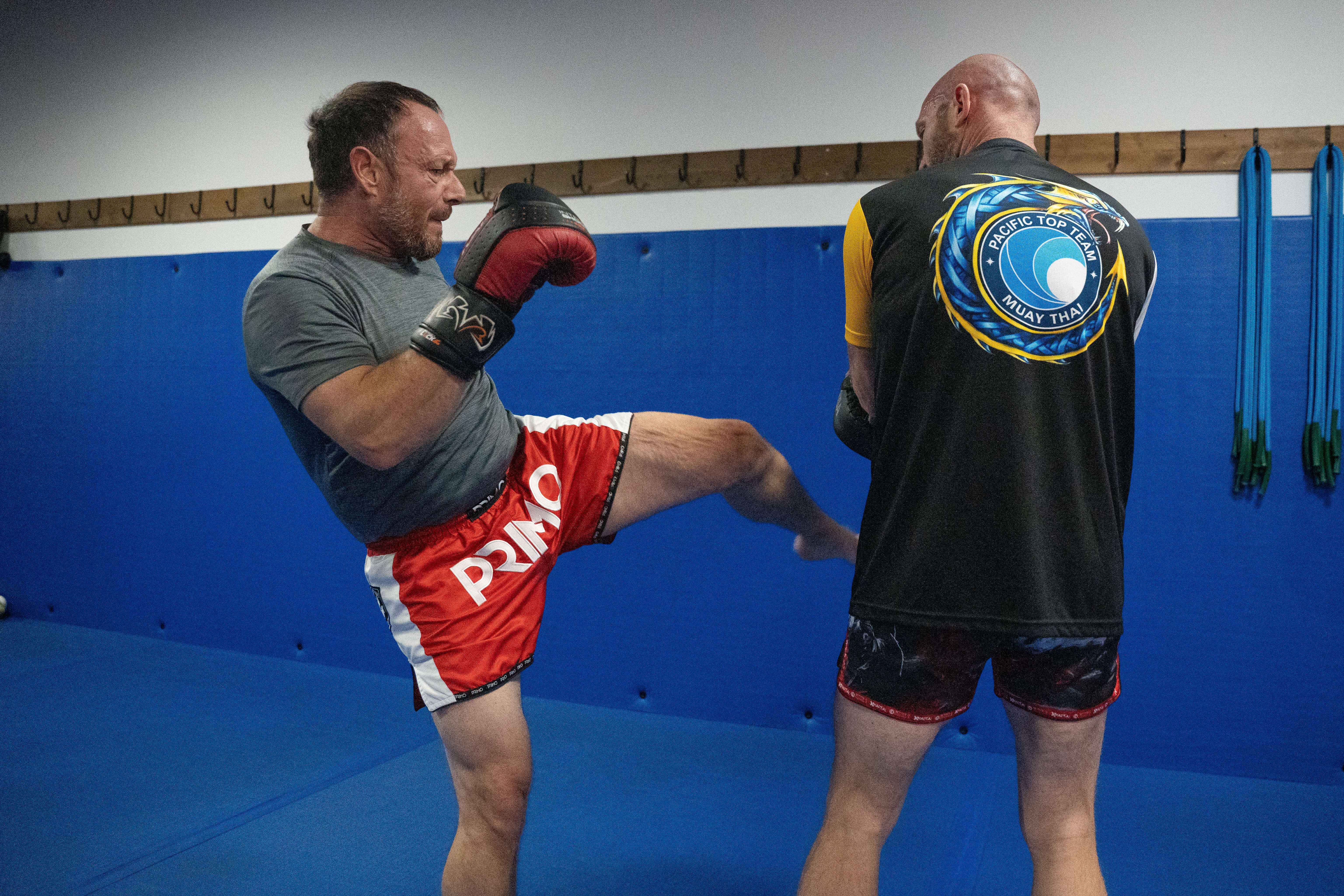 Muay Thai kickboxing training at Pacific Top Team Kelowna